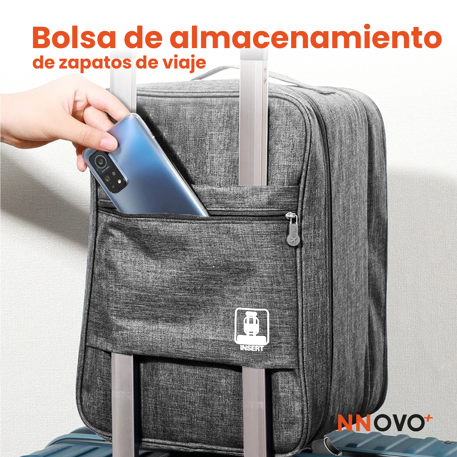 Maleta Bolsa De Zapatos De Viaje Combo Mochila Viajera Organizador